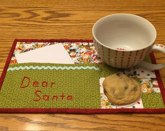 Santa Mug Rug/Placemat