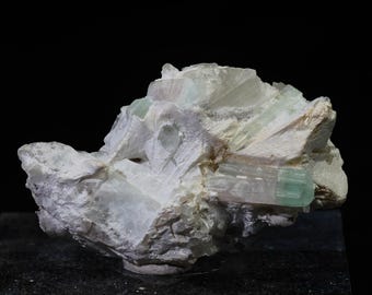 Bicolor Pink & Green Tourmaline on Matrix | Thumbnail Specimen | Paprok, Kamdesh District, Nuristan, Afghanistan