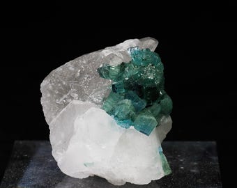Green Tourmaline Cluster on Matrix | Thumbnail Specimen | Paprok, Kamdesh District, Nuristan, Afghanistan
