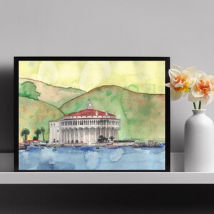 San Francisco Art, Bay Area Art, Contemporary Art, California Wall Art, Travel Art, Contemporary Art, California Avalon Catalina Casino P68
