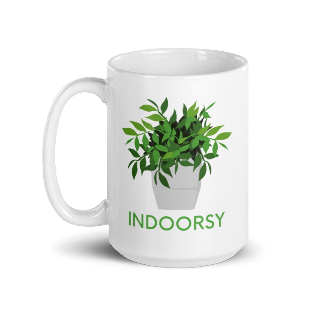 Taza de la planta del interior regalo para el jardinero taza | Etsy