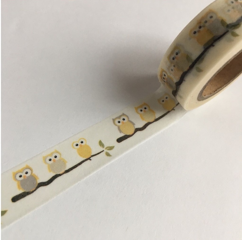 Owl Lover Gift Owl Scrapbooking Supples Owl Washi Tape Scrapbook Farm Theme