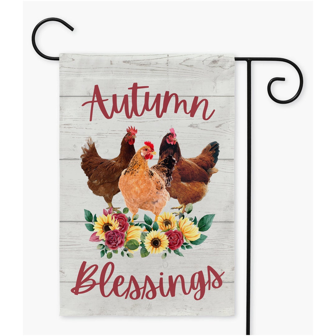 Texupday Herbst-Flagge – Sonnenblumen-Feld-Design, 30,5 X 45,7 Cm, Wetterfest Für Garten & Terrasse
