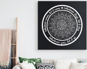 WHATEVER COMES Yoga Inspired Canvas Decor Yoga Quote Teacher Gift Zen Decoration Home Yoga Studio Luxury High Quality Canvas Wall Art
