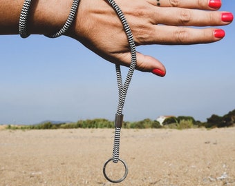 Porte-clés en corde, cordon pour clés, cadeau pour lui, cadeau pour elle, tour de cou