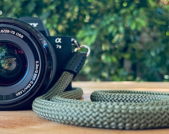 Personalized Camera Straps, Rope Straps,  Leather camera strap