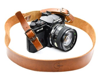 Leather Camera Strap DSLR Vintage | Handmade Custom Gift Idea for Artists Photographers | Personalized Gift Birthday Christmas