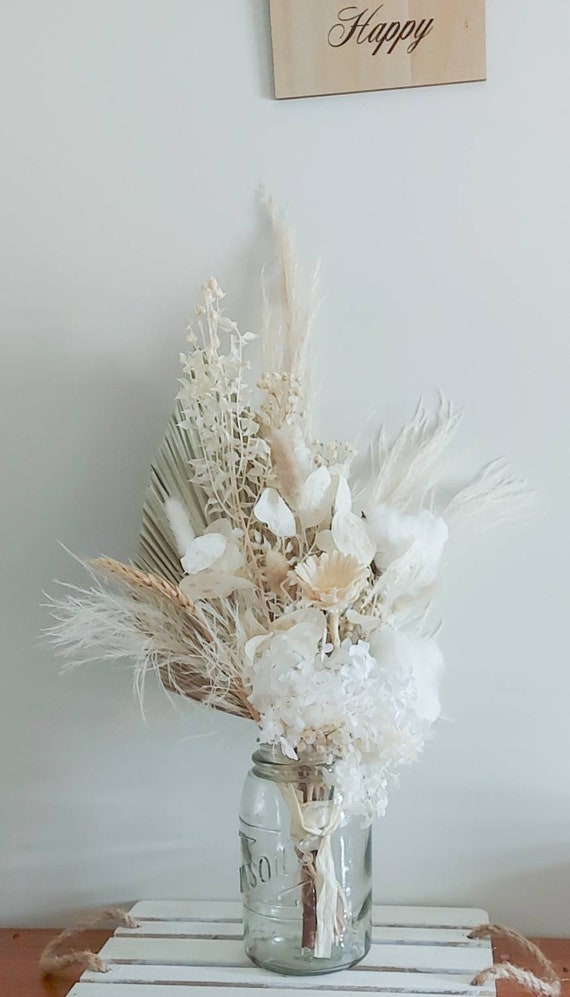 Dried Flower Bouquet White