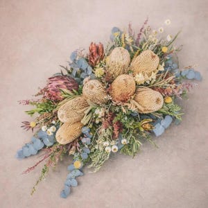 Australian Native Dried Flower Arbour Arrangements Boho Wall Decor Arch Preserved Flowers Floral Wedding Backdrop Rustic Weddings Decor