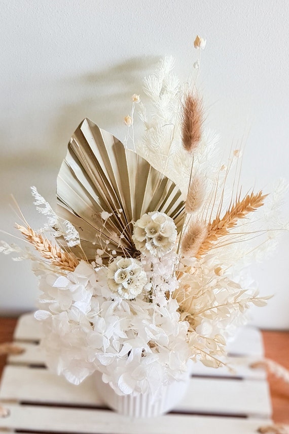 Set Di 2 Vasi In Ceramica Beige - Decorativi, Opachi, Con Tappo A Vite, Per Fiori Freschi E Secchi, 20 Cm Altezza