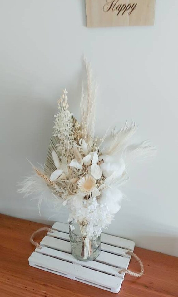 All wonderfully white dried arrangement