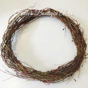 Plain eucalyptus wreath year round wreaths Australian native rustic home wedding decor gumnuts weddings florist craft supplies handmade