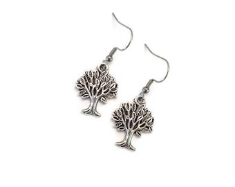Tree of life earrings- tree earrings, stainless steel, gift for midwife, hypoallergenic earrings, gift for her, doula gift, tree of life