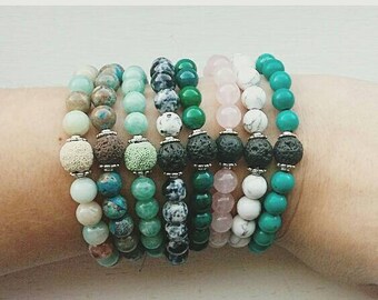 Essential oil diffuser bracelets- aromatherapy jewelry- aromatherapy bracelet- stone bracelets- easter gift- gift under 20- diffuser jewelry