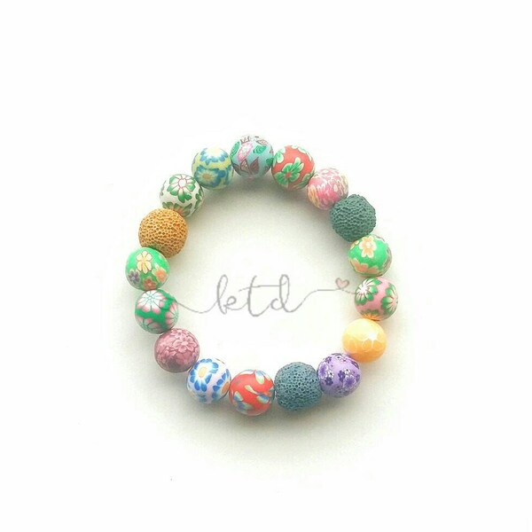 Kids essential oil diffuser bracelet- easter gift for girl- kids bracelet- girls diffuser bracelet- children's aromatherapy bracelet
