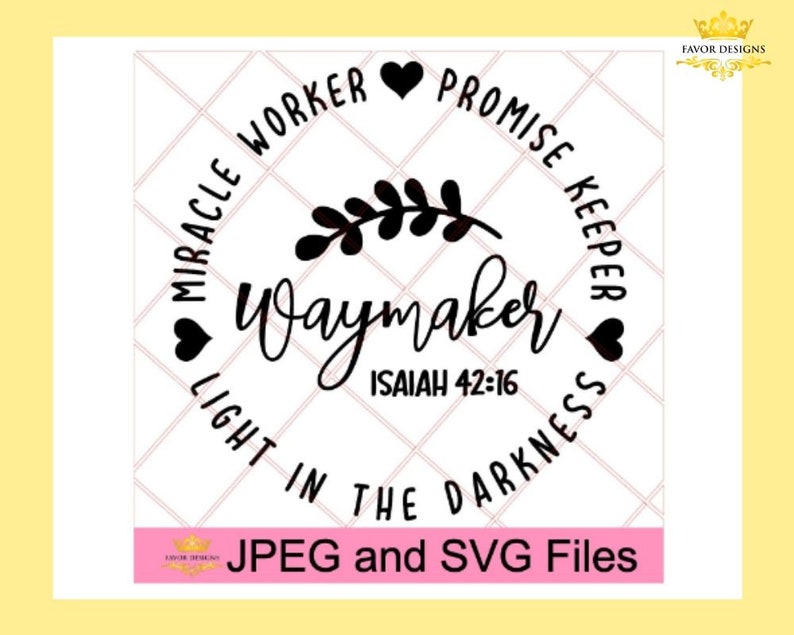 Download Waymaker SVG/Waymaker Shirt/Christian Svg/Christian | Etsy