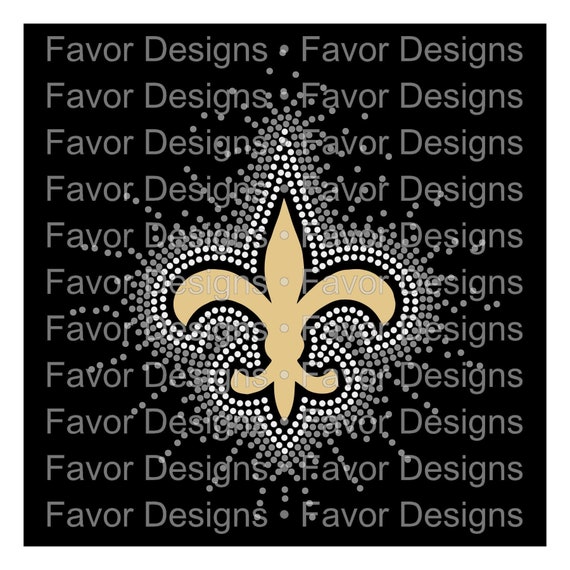 Download Fleur De Lis Scatter 10 Ss Rhinestone And Vinyl Svg Etsy