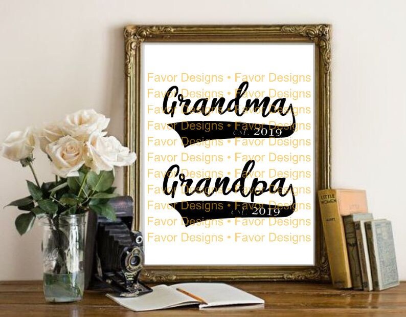 Download Grandma Grandpa Est 2019 SVG JPEG Cut File Digital ...