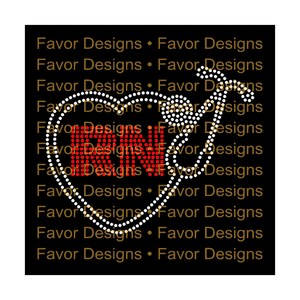 RN Stethoscope 10 ss Rhinestone SVG, Rhinestone Svg, Svg File, RN Svg, Stethoscope Svg, Nursing Svg, Rn Shirt, Nursing Svg, Nursing Shirt