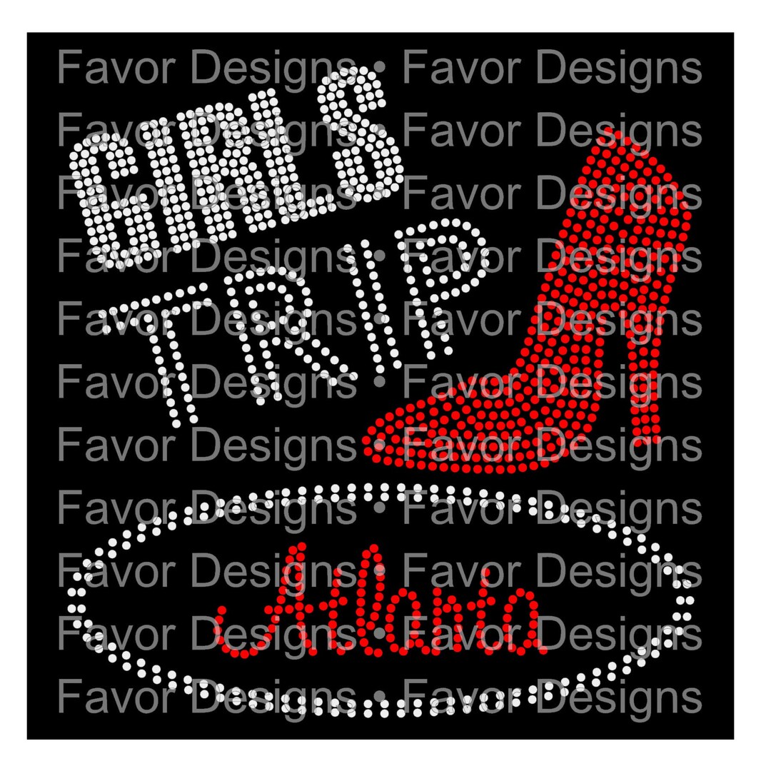 Girls Trip Atlanta 10ss Rhinestone SVG, Rhinestone Designs, Rhinestone ...