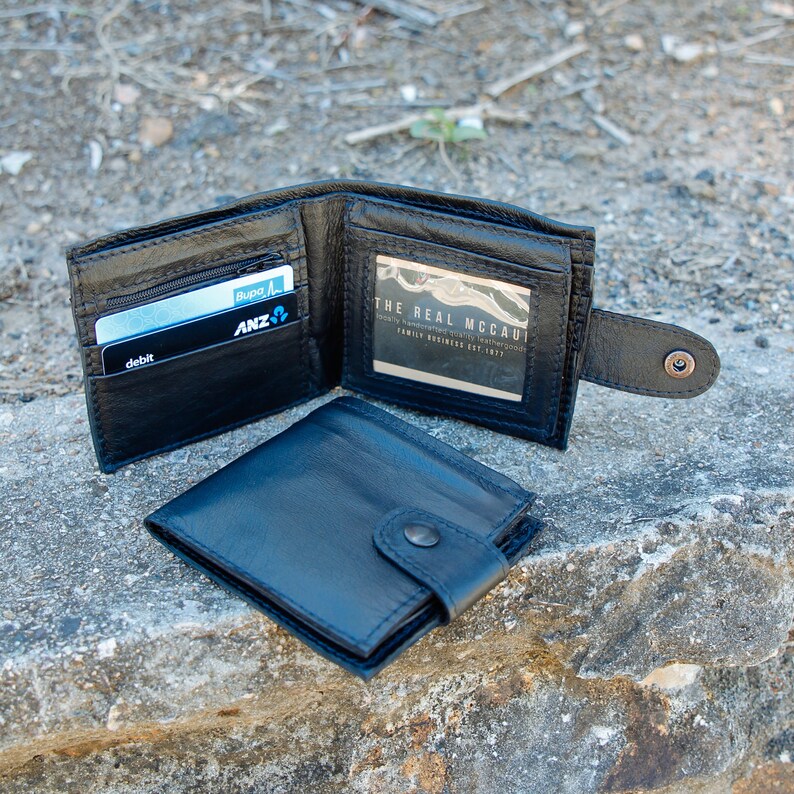 Kangaroo Leather Wallet Men's Deluxe Slim Soft Handmade In Etsy