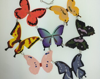 7 Butterfly Necklace