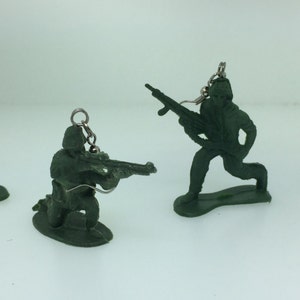 Army Men Toy Soldier Earrings image 3