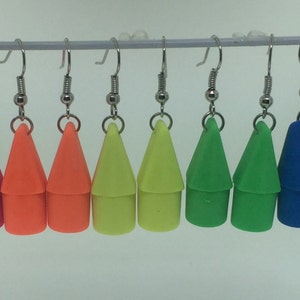 Eraser Pencil Topper Earrings Bild 4