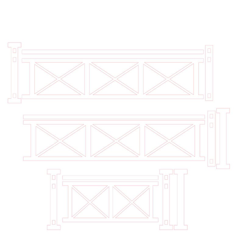 Svg Railing Designs Dollhouse Railing Kit SVG | Farm Charm Digital Files | Victoria's ...