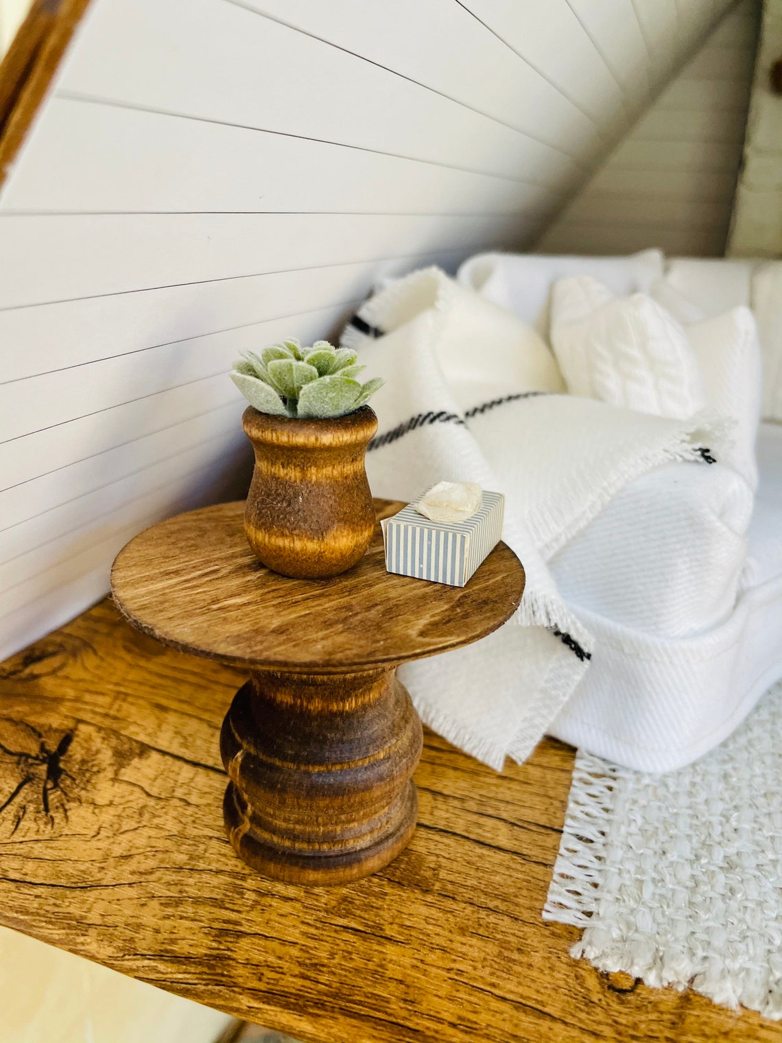 Dollhouse Shiplap Wallpaper 112 Scale Miniature Wallpaper Etsy