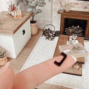 Dollhouse miniatures door handles, dollhouse handles, miniature decor, 1:12 scale, kitchen hardware , furniture handles