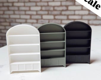 Boekenplank op schaal 1:24, poppenhuisminiaturen, woonkamermeubilair, decor, diorama, kamerdoos