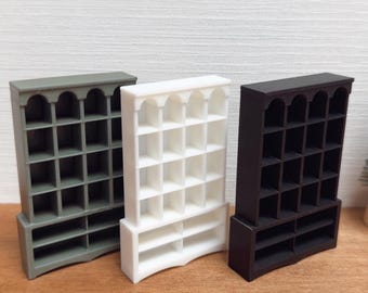Boekenplank op schaal 1:24, poppenhuisminiaturen, woonkamermeubilair, decor, diorama, kamerdoos