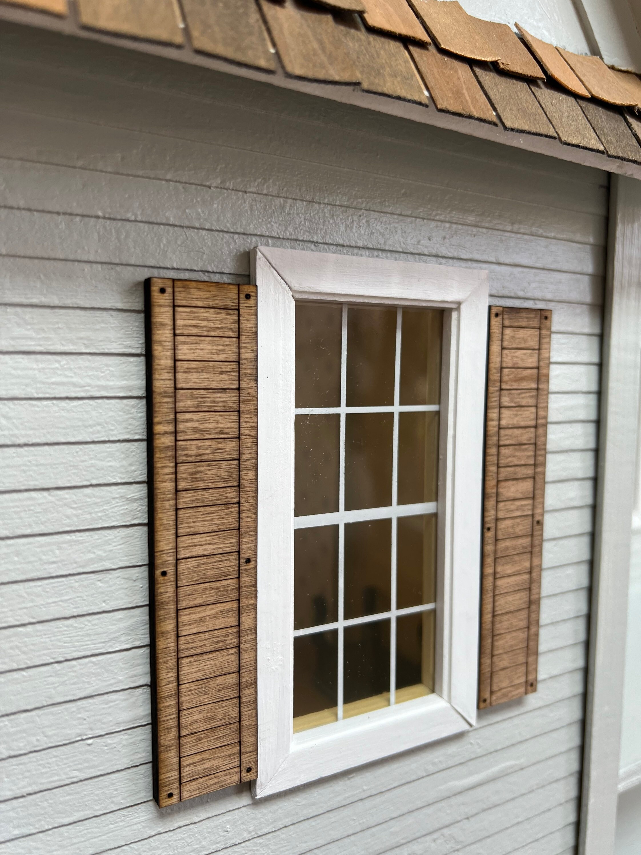 Dollhouse Shutters Dollhouse Miniatures Window Shutters Etsy