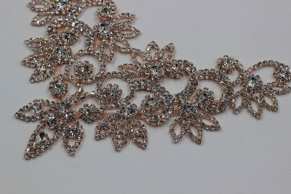 Rose Gold Crystal Trim Eh2023 main image 1