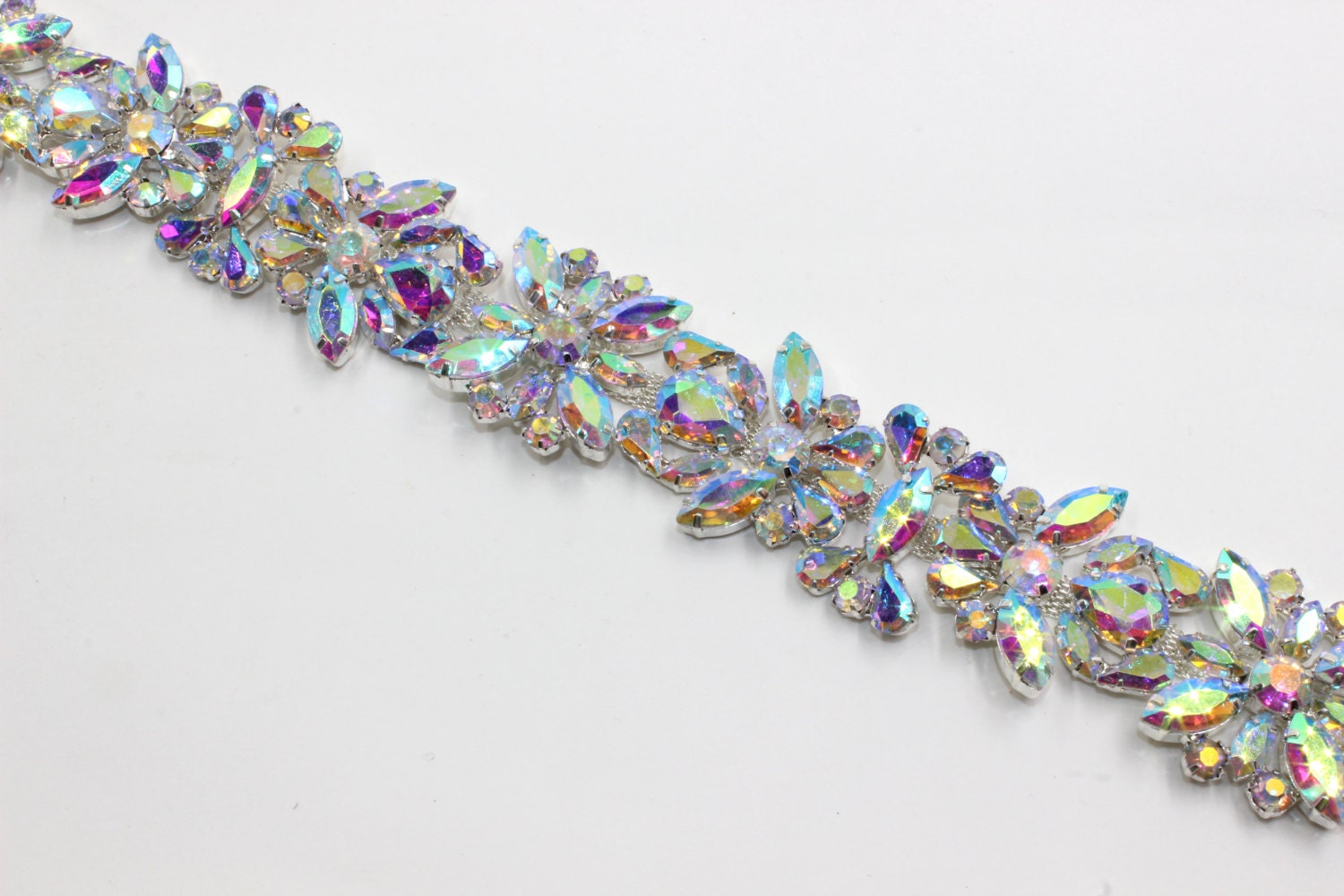 Wide Crystal Belt - Etsy