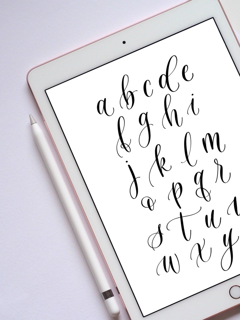 Modern Calligraphy Procreate Brush Digital Lettering Procreate Brush Procreate Brush iPad Pro Digital Calligraphy
