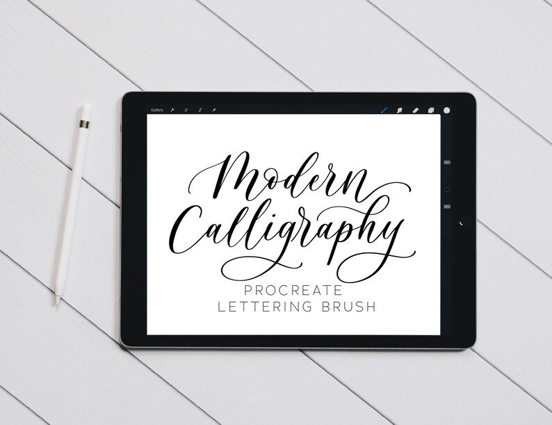 Modern Calligraphy Procreate Brush Digital Lettering Procreate Brush Procreate Brush iPad Pro Digital Calligraphy