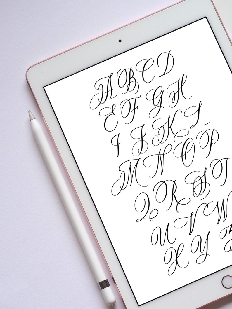 Modern Calligraphy Procreate Brush Digital Lettering Procreate Brush Procreate Brush iPad Pro Digital Calligraphy