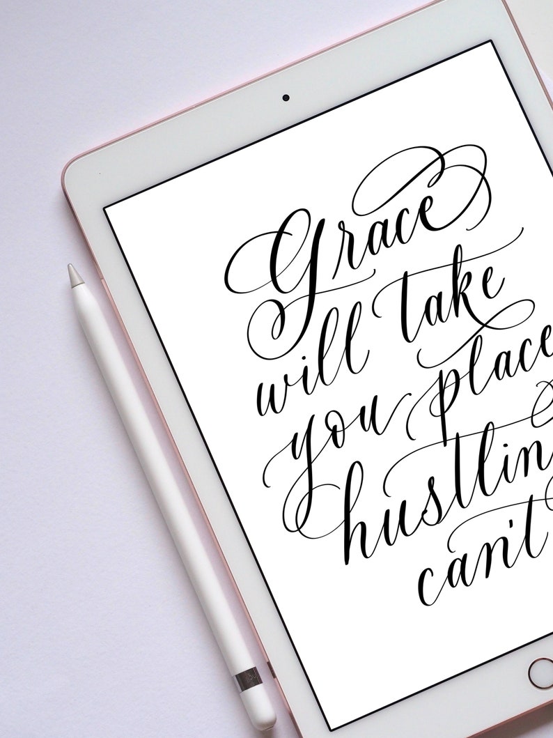 Modern Calligraphy Procreate Brush Digital Lettering Procreate Brush Procreate Brush iPad Pro Digital Calligraphy
