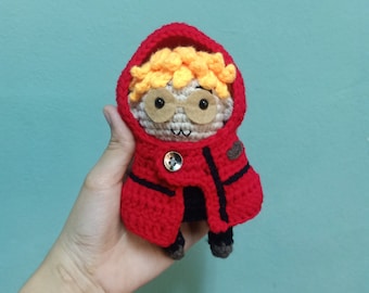 Vash the Stampede Trigun Crochet Plush, Anime Amigurumi Doll