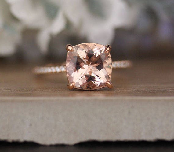 Affordable morganite rings sale