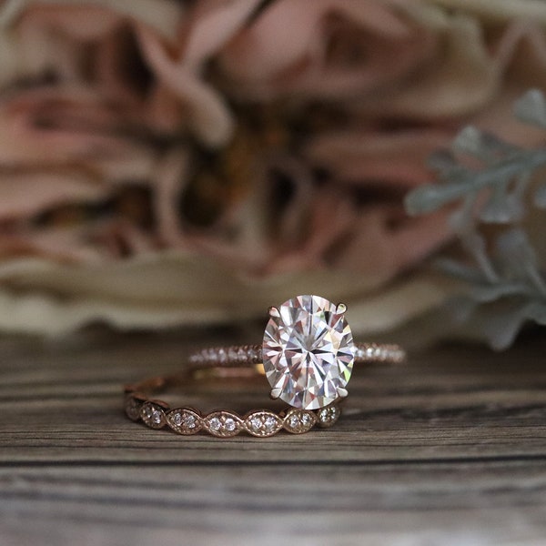 3ct Moissanite Engagement Ring - Etsy