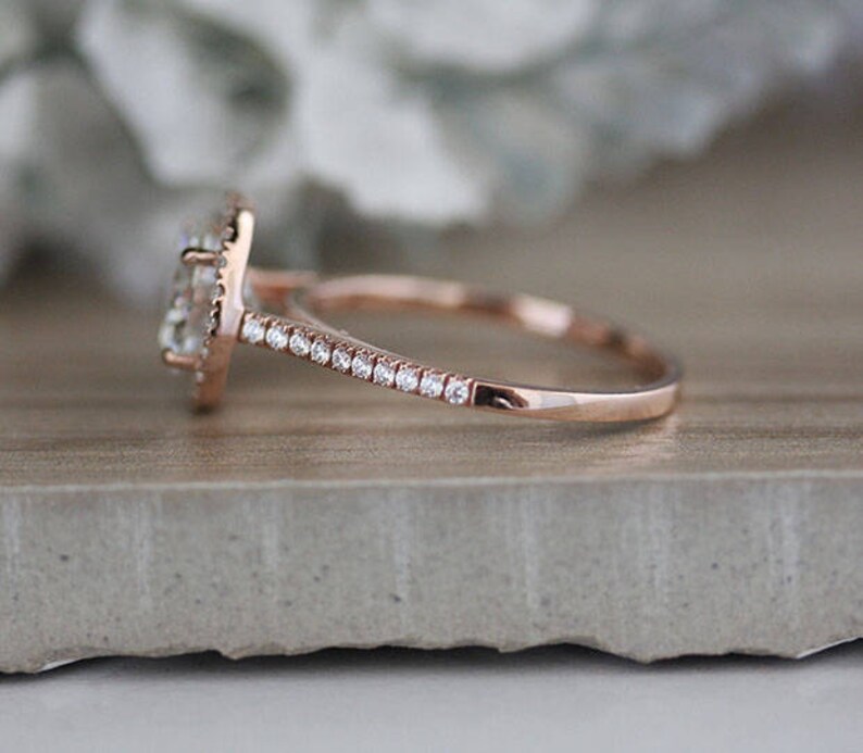 2.00ct Moissanite Wedding Ring Set Moissanite Engagement Etsy