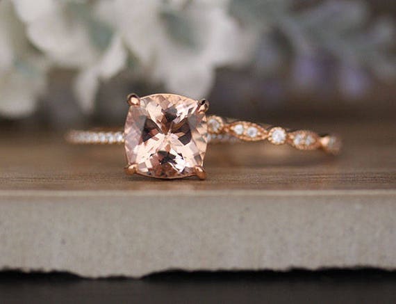 3 carat on sale morganite engagement ring