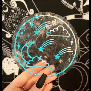 Shooting Stars Suncatcher | Rainbow | Window decal | Vinyl Sticker |