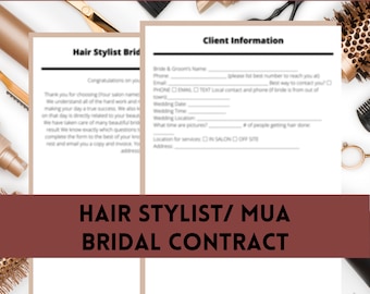 Hair Stylist Bridal Contract