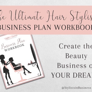 Hair Stylist Business Plan Workbook - Printable