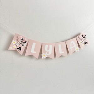 Banner de cumpleaños retro de Minnie Mouse, segundo cumpleaños de Oh Twodles, decoraciones para fiesta de Daisy, decoración para fiesta de niñas, RM25 imagen 4