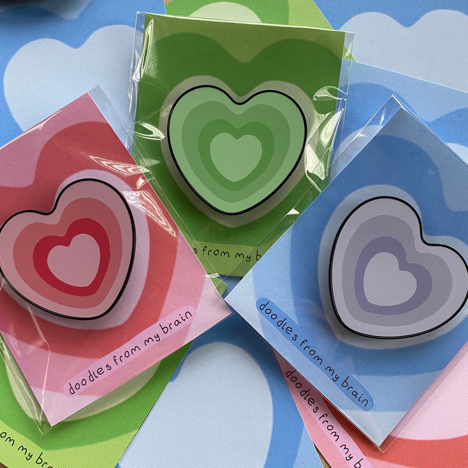 set-of-3-best-friend-heart-phone-holder-kawaii-etsy-uk